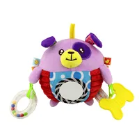 H021D bebé púrpura perro atrapar juguete bola juguetes del traqueteo