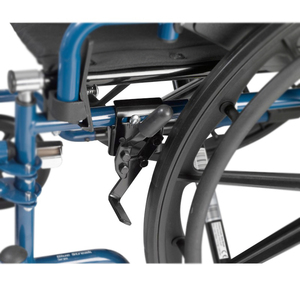 Fornitore della cina di Ospedale Acciaio Inox <span class=keywords><strong>Blue</strong></span> <span class=keywords><strong>Streak</strong></span> Sedia A Rotelle con Back Flip Scrivania Braccia - Product Image 5