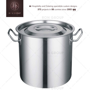Ensemble de 7 casseroles en aluminium poli, tailles variées, pour Restaurant, acier inoxydable, grand bol de cuisson, hôtel - Product Image 4
