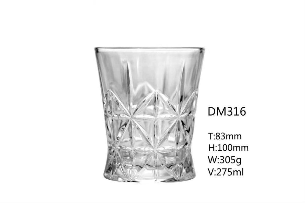 4pcs whiskey glasses gift set high white glass cup for whiskey custom logo cup