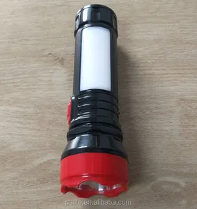 new design white cover 12 smd +1 w bright light led torch light led flashlight good quality rechargeable torch