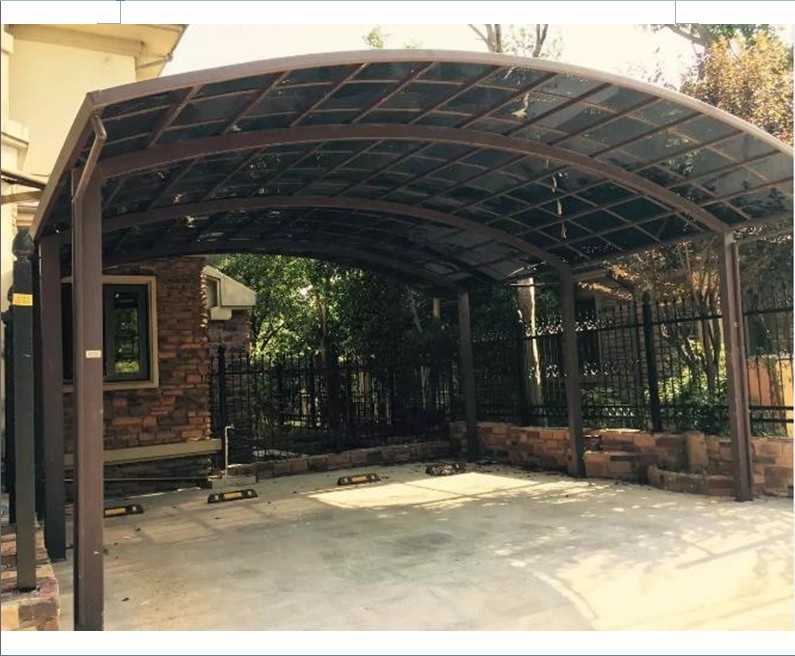 Наружный каркасный навес на крыше, на солнечной батарее, для гаража