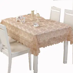 wholesale organza embroidered lace table cloth wedding tablecloth