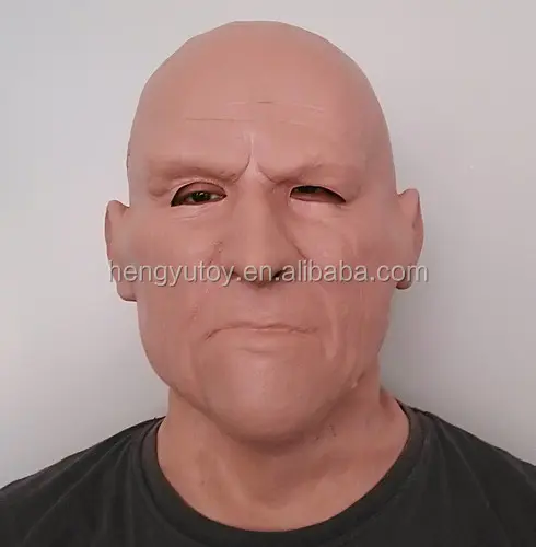 Creepy Halloween Realistic Old Man Latex Mask for Masquerade