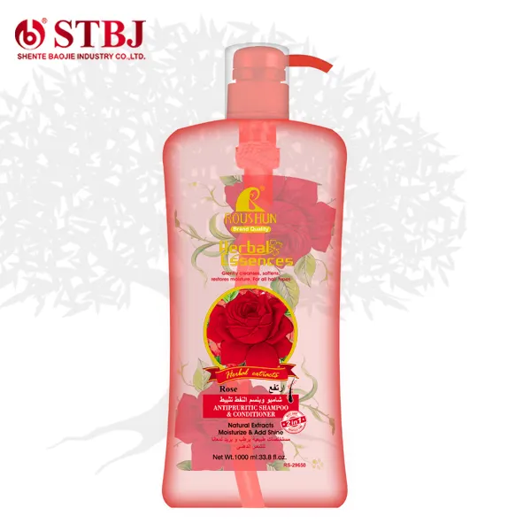 Rushun — shampoing 2 en 1, 1000ml, Ginseng/Rose/ail, ml