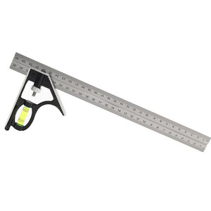 Hassas paslanmaz çelik ölçüm araçları alüminyum kombinasyon kare Diy atölye donanım açılı su terazisi <span class=keywords><strong>12</strong></span> "(300mm)