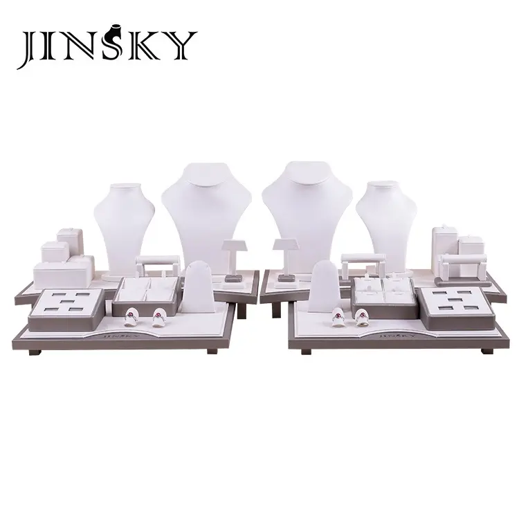 JINSKY 2019新ジュエリーディスプレイイヤリング木製スタンド良質リングディスプレイ
