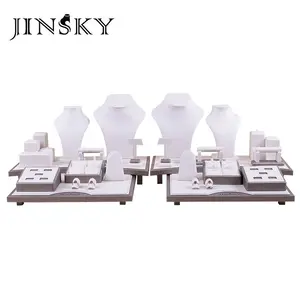 JINSKY 2019ใหม่เครื่องประดับแสดงต่างหูไม้ยืนที่มีคุณภาพดีแหวนแสดง