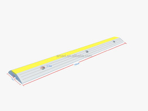 1 <span class=keywords><strong>canal</strong></span> de velocidad de goma protector de cable, cable de alambre protector de piso cubiertas - Product Image 6
