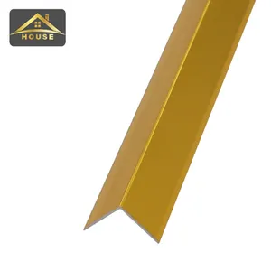 2.5 meter straight edge 90 degree tile trim polished gold decorative metal trim strip aluminum tile trim