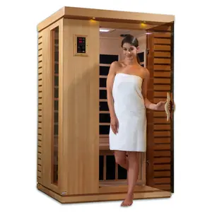 Lady mini casa di bellezza bagno di vapore secco di legno sauna con prezzo