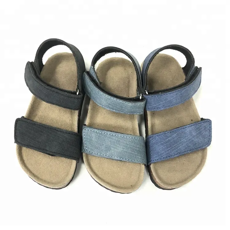 Sandal Selop Sol Gabus Anak-anak Kasual Desain Unik dengan Sol Dalam Suede