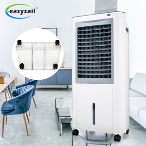 <span class=keywords><strong>Purificateur</strong></span> d'air ionique portable électrique à 3 vitesses, humidificateur évaporatif, <span class=keywords><strong>ventilateur</strong></span> refroidisseur d'air, 4 roues pivotantes, minuterie de 7,5 heures - Product Image 2