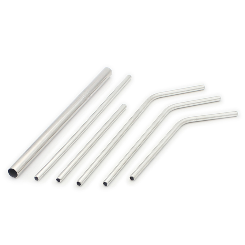 304 stainless steel straws set with beech tube metal straw with brush