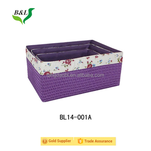 Rectangular pp trenzado colorido alta calidad bandmade tejidas caja de almacenamiento/cesta establece/<span class=keywords><strong>3</strong></span> - Product Image 2