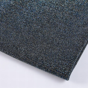 100% polyester vêtement noir stock beaucoup kg à <span class=keywords><strong>tricoter</strong></span> <span class=keywords><strong>lurex</strong></span> maille tissu pour robe - Product Image 2