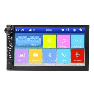 Reproductor mp5 para coche, radio 2 din de 7 pulgadas, compatible con mirror link con USB incorporado BT, alta calidad, bajo precio