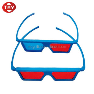 Gafas lineales polarizadas de plástico, Anaglyph 3D, rojas y azules, para cine - Product Image 6