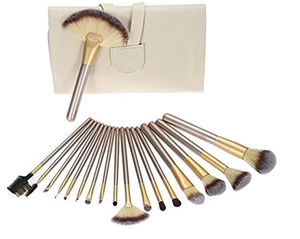Juego de 18 <span class=keywords><strong>Brochas</strong></span> de <span class=keywords><strong>Maquillaje</strong></span> con Mango de Madera PRO Wholesale, con Pelo Natural y Sintético, para Corrector y Afeitado - Product Image 5