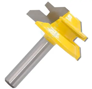 L-N017-7 1 pz 8mm gambo medio blocco mitra Router Bit 45 gradi 3/4 "Stock lavorazione del legno fresa/strumenti di fresatura