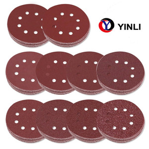 Aluminium Oxid 4 zoll Schleifpapier Disc mit Magie oder Gummi Zurück - Product Image 2