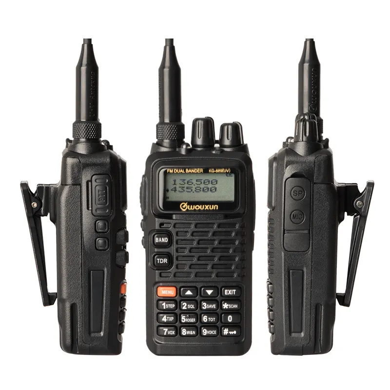 WOXUN KG-889 VHF UHF Radio de jamón ODM/OEM banda Dual Walkie Talkie con pantalla LCD