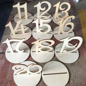 Antique Finish Wooden Sign / <strong>Table</strong> <strong>Numbers</strong> - Product Image 5