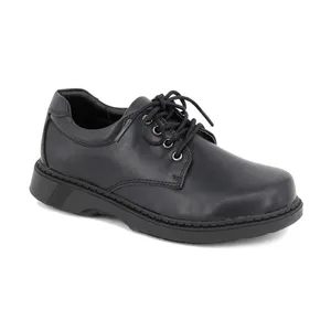 Choozii European Trendy Design High-end Kids Leather Dress Black Uniform School Shoes For Boys