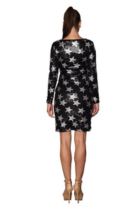 Manches longues robe à paillettes smoking de motifs star de <span class=keywords><strong>la</strong></span> mode - Product Image 2