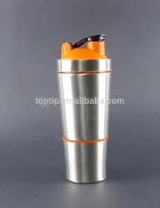 700ml fashional et la commodité des protéines shaker en acier inoxydable sur mesure