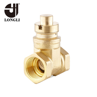 Vanne à bille de porte en laiton, fermeture magnétique, DN15 / DN20 / DN25