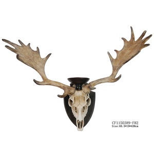 Trang Trí Nội Thất Lớn Nhựa Động Vật <span class=keywords><strong>Skull</strong></span> Head Deer <span class=keywords><strong>Skull</strong></span> Head Tường Nghệ Thuật Điêu Khắc Trang Trí Nội Thất Nhân Tạo 70*20*46Cm - Product Image 3