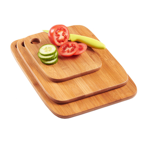 Ensemble de 3 planches à découper en bambou Moso de qualité alimentaire, traitées à l'huile, pour évier de cuisine - Product Image 1