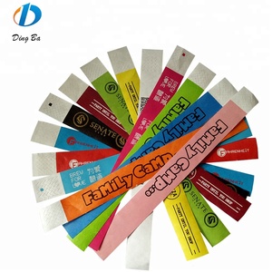 Pulsera para Eventos Personalizada, Colorida, Precio de Fábrica, Pulsera de Papel <span class=keywords><strong>DuPont</strong></span> de 1 Pulgada, Color Sólido Liso, Logotipo Personalizado - Product Image 3