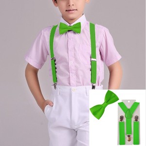 Corbata de Moño para Niño, <span class=keywords><strong>Tirantes</strong></span> Ajustables con Espalda en Y, <span class=keywords><strong>Tirantes</strong></span> Elásticos para Niños con Corbata de Moño, <span class=keywords><strong>Tirantes</strong></span> para <span class=keywords><strong>Boda</strong></span> de 1 a 8 Años - Product Image 3