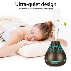 유럽 뜨거운 판매 우드 그레인 300ml 초음파 에센셜 오일 디퓨저 - Product Image 4
