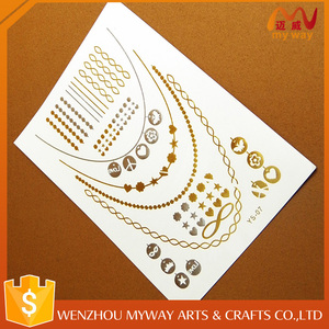 Meterial grandes ecológico decorativo sello <span class=keywords><strong>de</strong></span> oro <span class=keywords><strong>de</strong></span> diseño <span class=keywords><strong>de</strong></span> encargo del tatuaje - Product Image 6