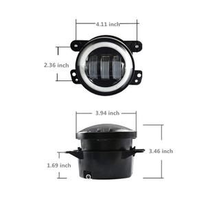 4 ''Led Phares Antibrouillard avec <span class=keywords><strong>Halo</strong></span> pour jeep wrangler Jk/JKU/Sahara 4 Pouces 30W Led Accessoires Phares Antibrouillard pour jeep Auto Lighting System - Product Image 4
