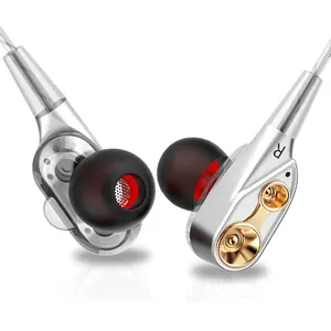 QKZ CK8 HiFi-In-Ear-Kopfhörer Kabel gebundener Dual-Dynamaic-Treiber Super-Bass-Stereo-Headset Für Mobiltelefone