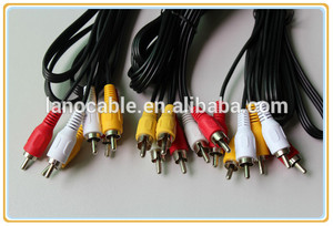 venta al por mayor de sexo chino de vídeo de color rojo la codicia 3 av rca de salida de tv por cable de audio - Product Image 2