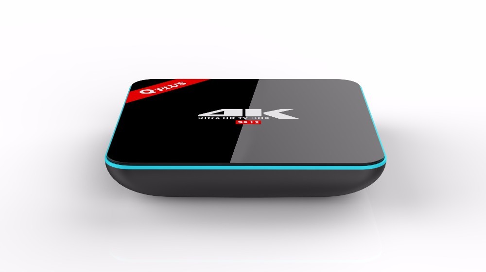 Venta caliente REINO UNIDO EE. UU. CA producto Patentado S912 Amlogic 2 GB/16 GB KODI 16.1 Q Plus android TV CAJA de 6.0
