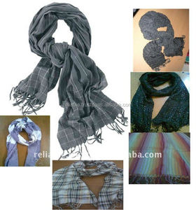 Multi Weave VISCOSE <b>SCARF</b> Hand Woven High Fashion - Product Image 6