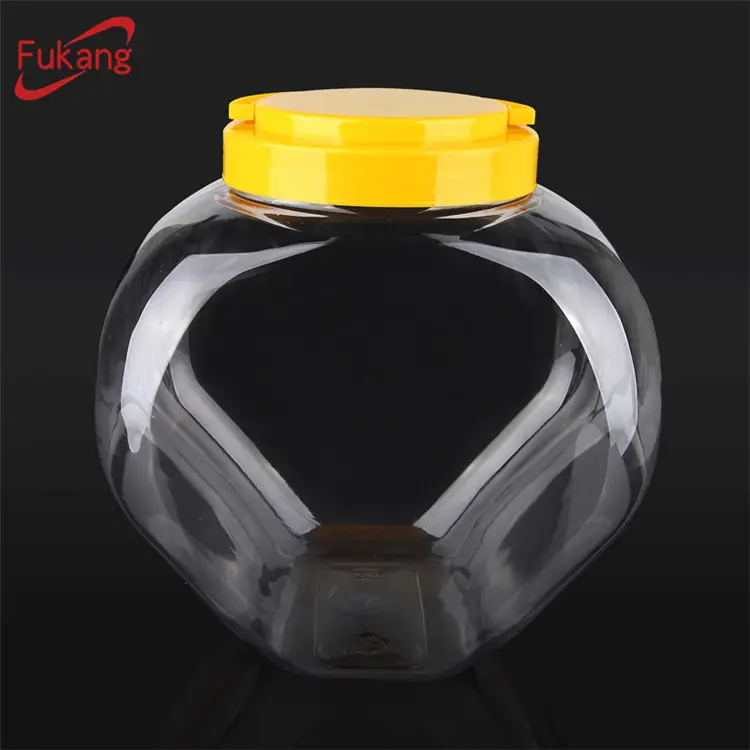 1.5 Litre Bulk Plastic Jars with Handles for Food Heart Shape  heart shaped candy containers heart shaped plastic bottles