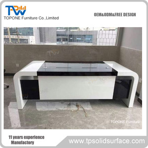 Modern <strong>Black</strong> Stone Office Furniture <strong>Computer</strong> Office Table <strong>Desk</strong> Tops - Product Image 6