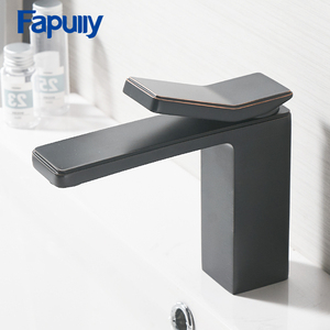 Fapully alta calidad latón ennegrecido sola manija baño <span class=keywords><strong>grifo</strong></span> <span class=keywords><strong>lavabo</strong></span> - Product Image 1