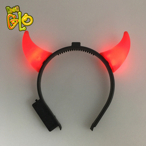 Bandeau 3D en forme de cornes de <span class=keywords><strong>diable</strong></span>, lumineux et clignotant, idéal pour les fêtes, les décorations, les cadeaux pour Halloween, Pâques, etc. Sac inclus - Product Image 1