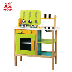 Niños pretend juego <span class=keywords><strong>juguete</strong></span> <span class=keywords><strong>de</strong></span> madera verde kids niña cocina para niño 3 + - Product Image 1
