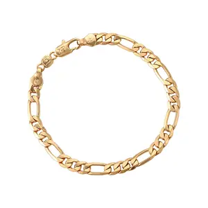 75872and 76631Xuping Jewelry Fashion Hot Sale 18K Gold Plated Men Chain Bracelet with Copper Alloy