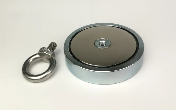 Strong Ndfeb Permanent neodymium pot magnet with Eyebolt