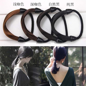 Porte-queue de cheval élastique pour femme, fait de <span class=keywords><strong>faux</strong></span> <span class=keywords><strong>cheveux</strong></span>, nouvelle mode 2019 - Product Image 3